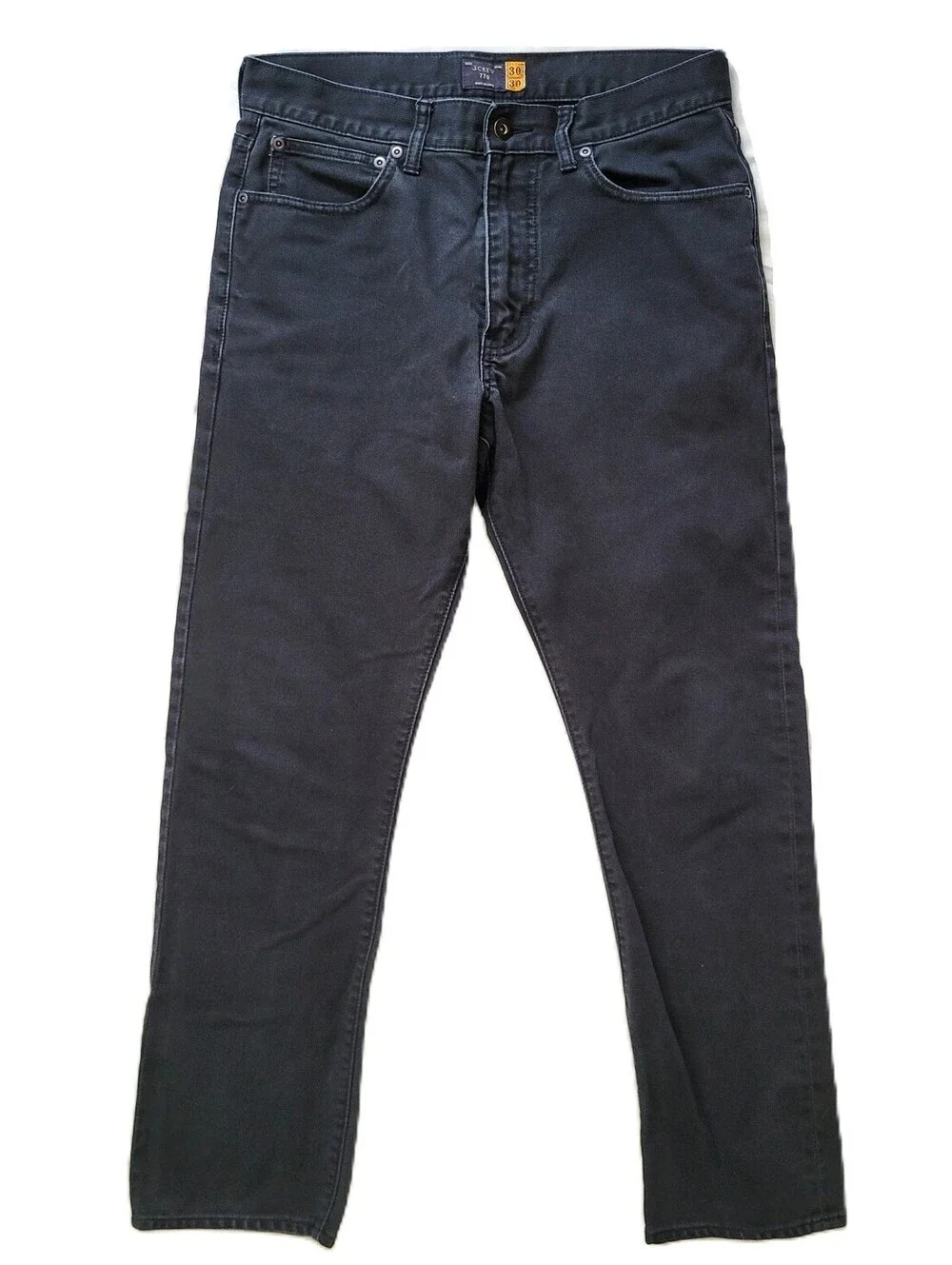 J.Crew 770 Straight Fit Pinwale Corduroy Pants Men's 30x30 Black B0202